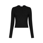 Gabriela Hearst Praedics Knit Sweater in Black Mulberry Silk