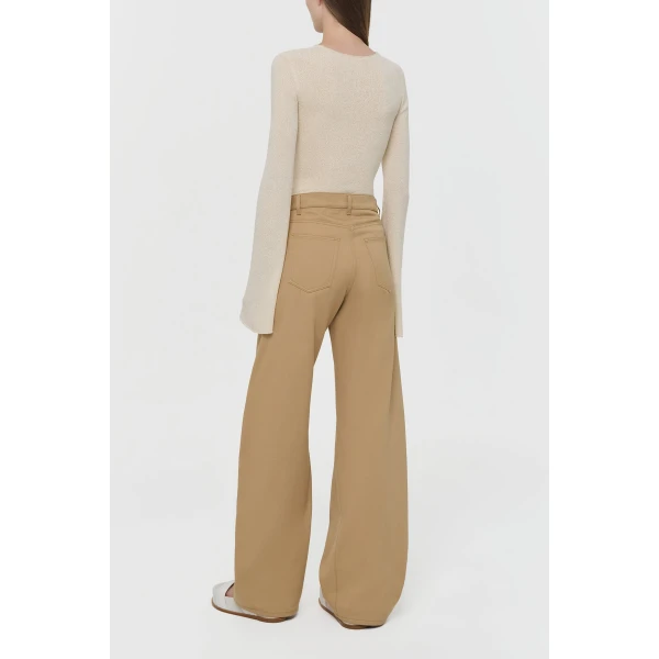 Gabriela Hearst Rafa Knit Top in Off White Mulberry Silk, view 4