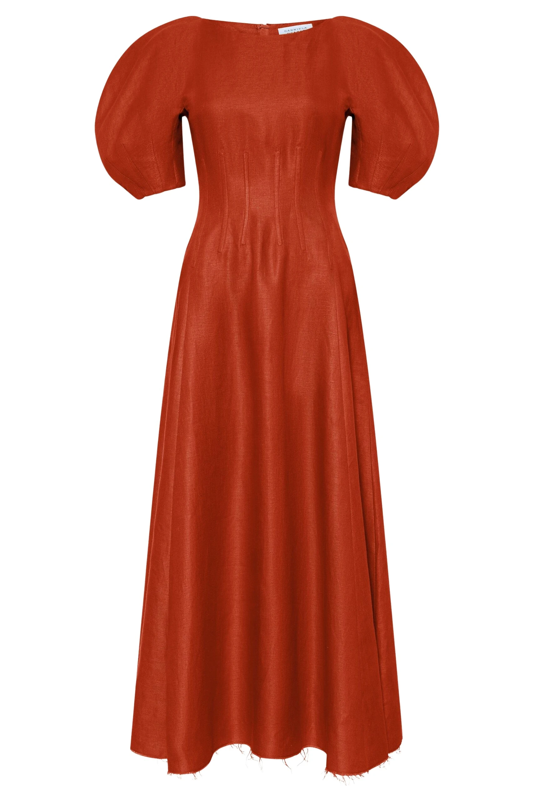 Gabriela-Hearst-Ranya-Puff-Sleeve-Maxi-Dress-in-Antelope-Orange-Linen-Twill-scaled49320_nobg Gabriela Hearst Ranya Puff Sleeve Maxi Dress in Antelope Orange Linen Twill