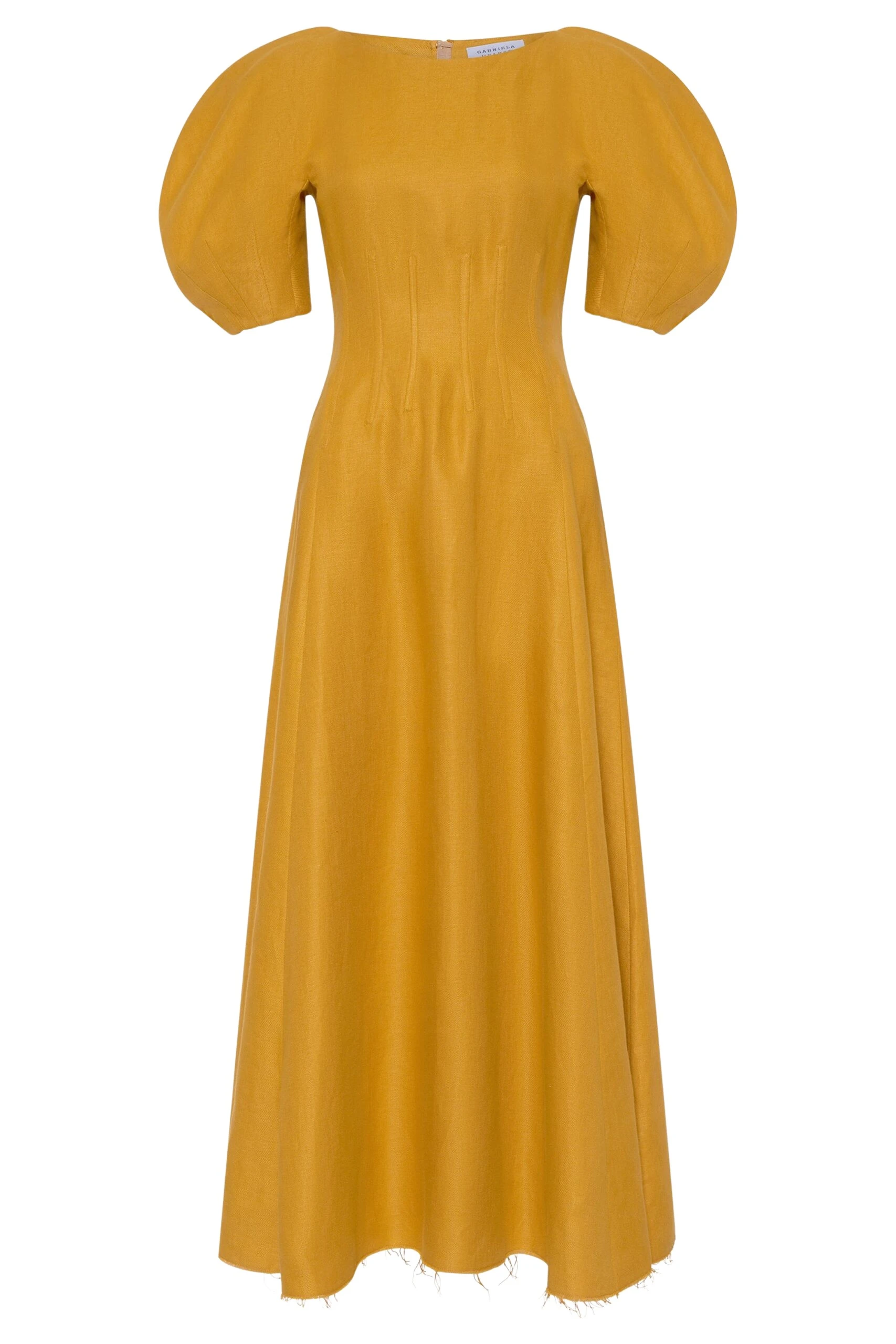 Gabriela-Hearst-Ranya-Puff-Sleeve-Maxi-Dress-in-Golden-Birch-Linen-Twill-scaled80245_nobg Gabriela Hearst Ranya Puff Sleeve Maxi Dress in Golden Birch Linen Twill