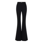 Gabriela Hearst Rhein Flare Pant in Black Virgin Wool Crepe
