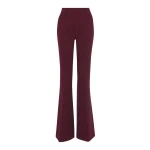 Gabriela Hearst Rhein Flare Pant in Bordeaux Speckled Cashmere