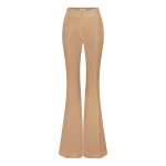 Gabriela Hearst Rhein Flare Pant in Camel Virgin Wool Crepe