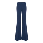 Gabriela Hearst Rhein Flare Pant in Electric Navy Speckled Cashmere