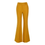 Gabriela Hearst Rhein Flare Pant in Golden Birch Linen Twill