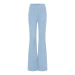 Gabriela Hearst Rhein Flare Pant in Light Blue Suede
