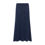 Gabriela Hearst Sabine Knit Midi Skirt in Electric Navy Beaded Cashmere Silk