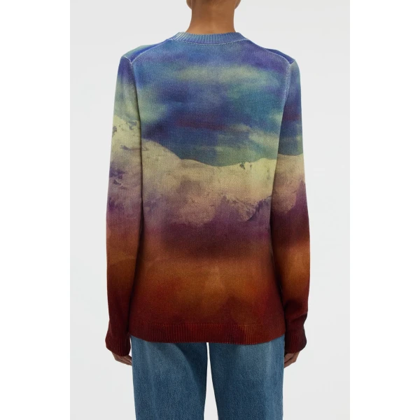 Gabriela Hearst Sael Knit Crewneck Sweater in Mountain Cashmere, view 5