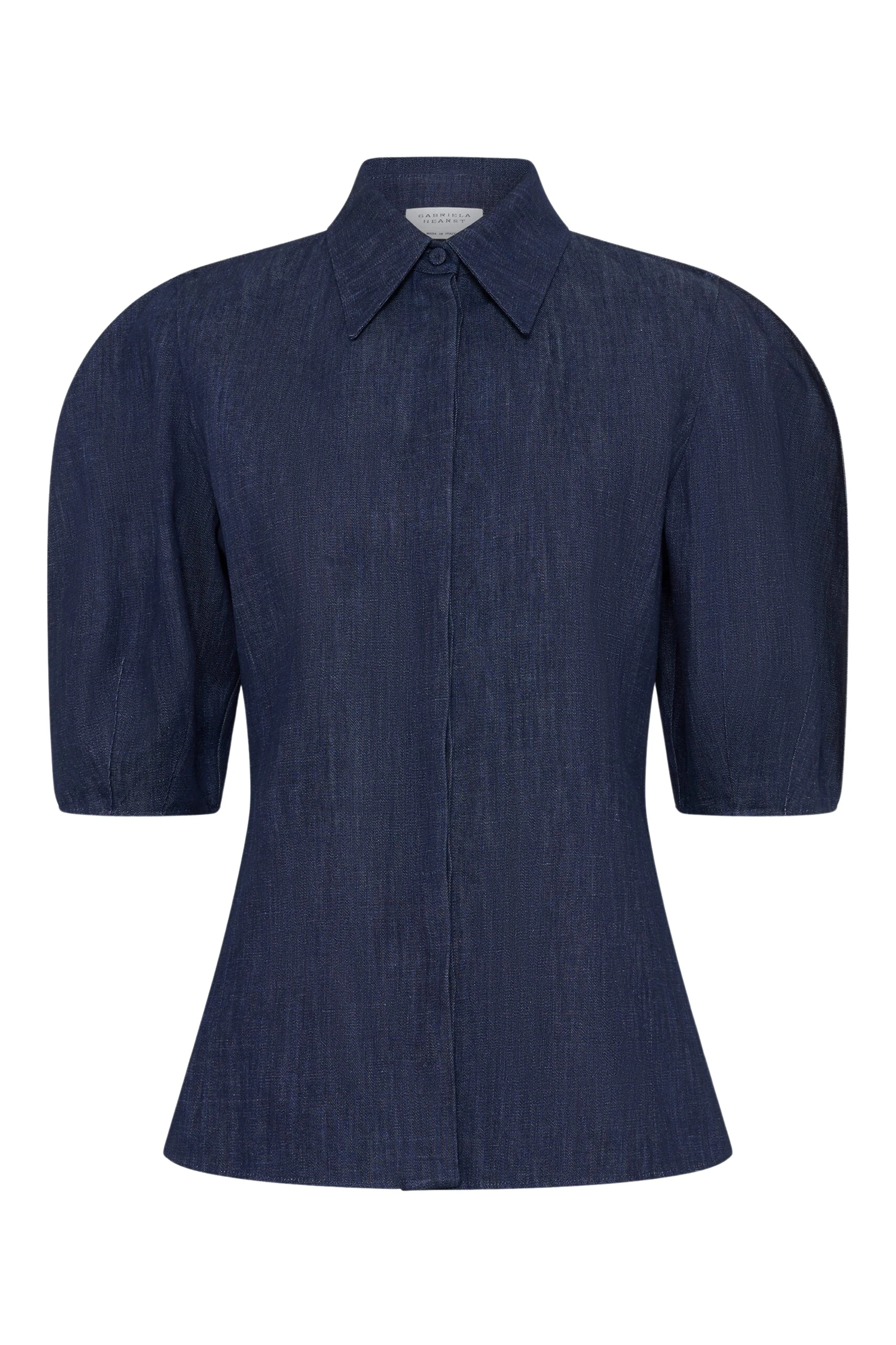 Gabriela Hearst Sansi Top in Recycled Cotton Denim