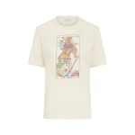 Gabriela Hearst Sayara T-Shirt In Fool Multi Printed Cashmere Jersey Top