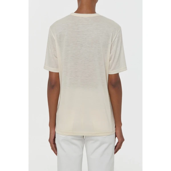 Gabriela Hearst Sayara T-Shirt In World Multi Printed Cashmere Top, view 5