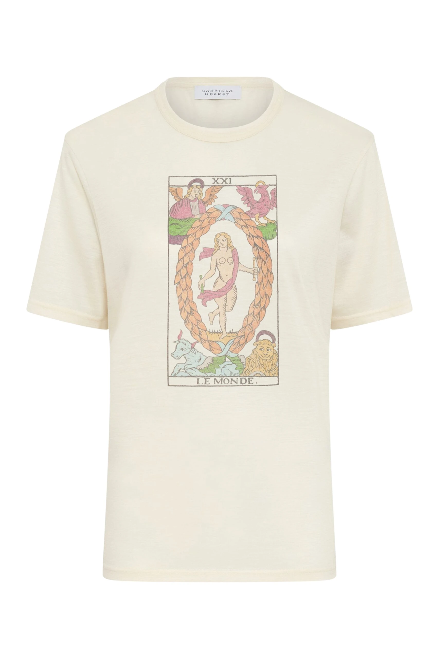 Gabriela-Hearst-Sayara-T-Shirt-In-World-Multi-Printed-Cashmere-scaled19704_nobg Gabriela Hearst Sayara T-Shirt In World Multi Printed Cashmere Top