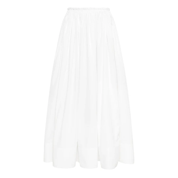 Gabriela Hearst Shiva Maxi Skirt in White Sea Island Cotton