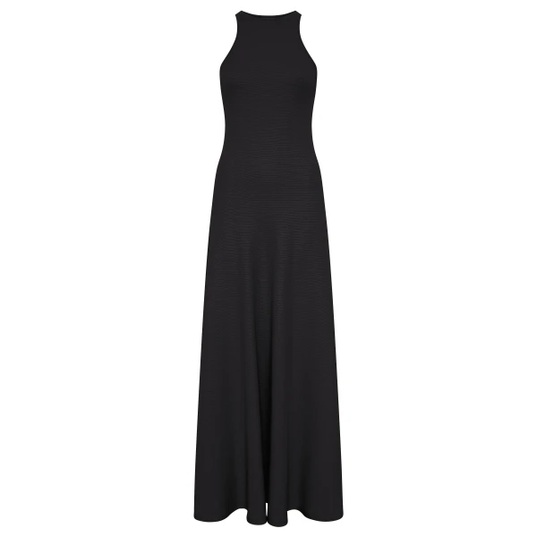 Gabriela Hearst Siren Knit Maxi Dress in Black Merino Wool, view 6