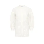 Gabriela Hearst Sofia Mia’s Flowers Blouse in Ivory Embroidered Silk Organza