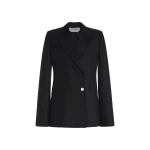 Gabriela Hearst Stephanie Blazer in Black Recycled Wool
