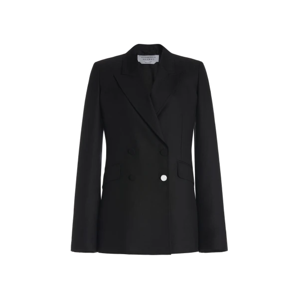 Gabriela Hearst Stephanie Blazer in Black Recycled Wool