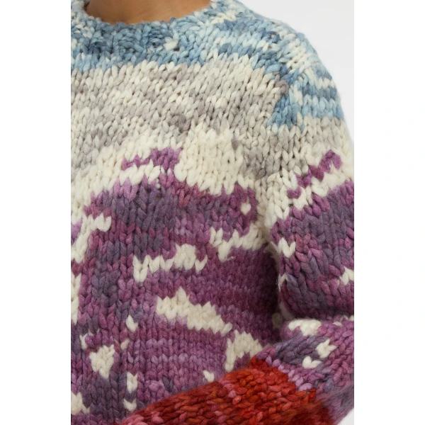 Gabriela Hearst Sylphora Knit Crewneck Sweater in Mountain Welfat Cashmere, view 5
