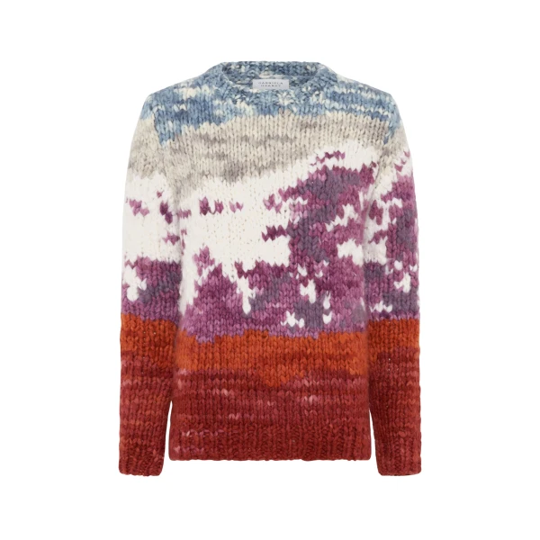 Gabriela Hearst Sylphora Knit Crewneck Sweater in Mountain Welfat Cashmere