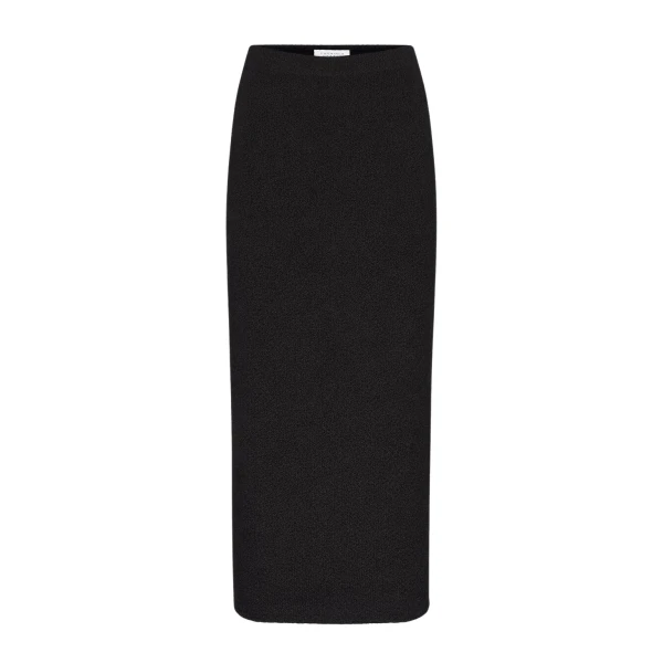 Gabriela Hearst Terranova Knit Maxi Skirt in Black Mulberry Silk
