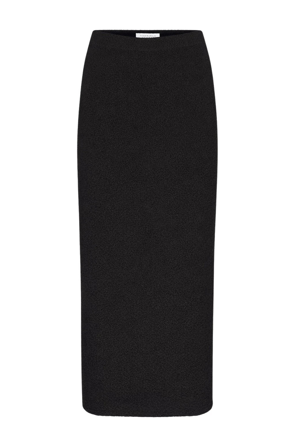 Gabriela Hearst Terranova Knit Maxi Skirt in Black Mulberry Silk