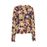 Gabriela Hearst Thalor Crochet Stars Sweater in Multi Cashmere