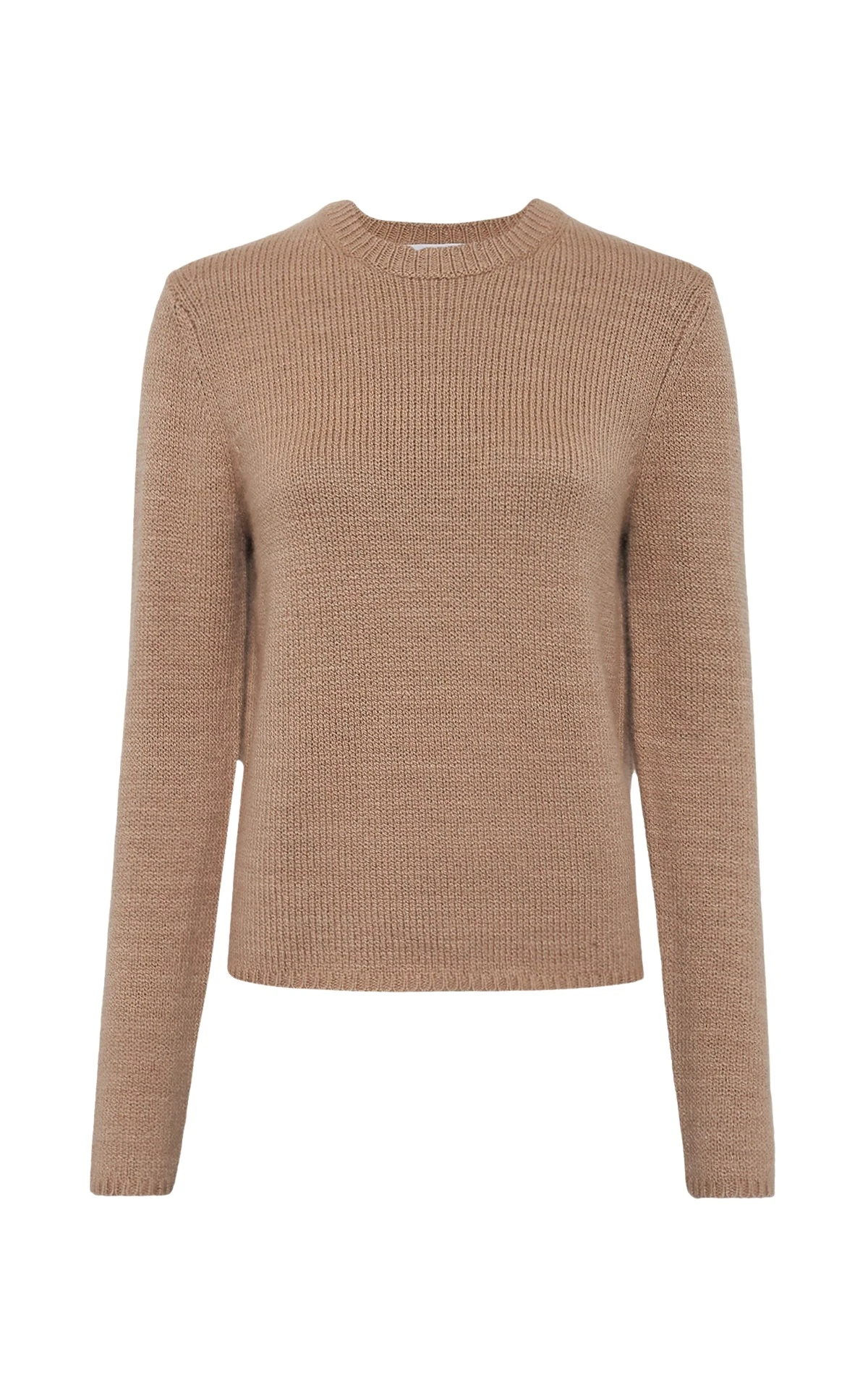 Gabriela Hearst Titus Knit Sweater in Camel Cashmere