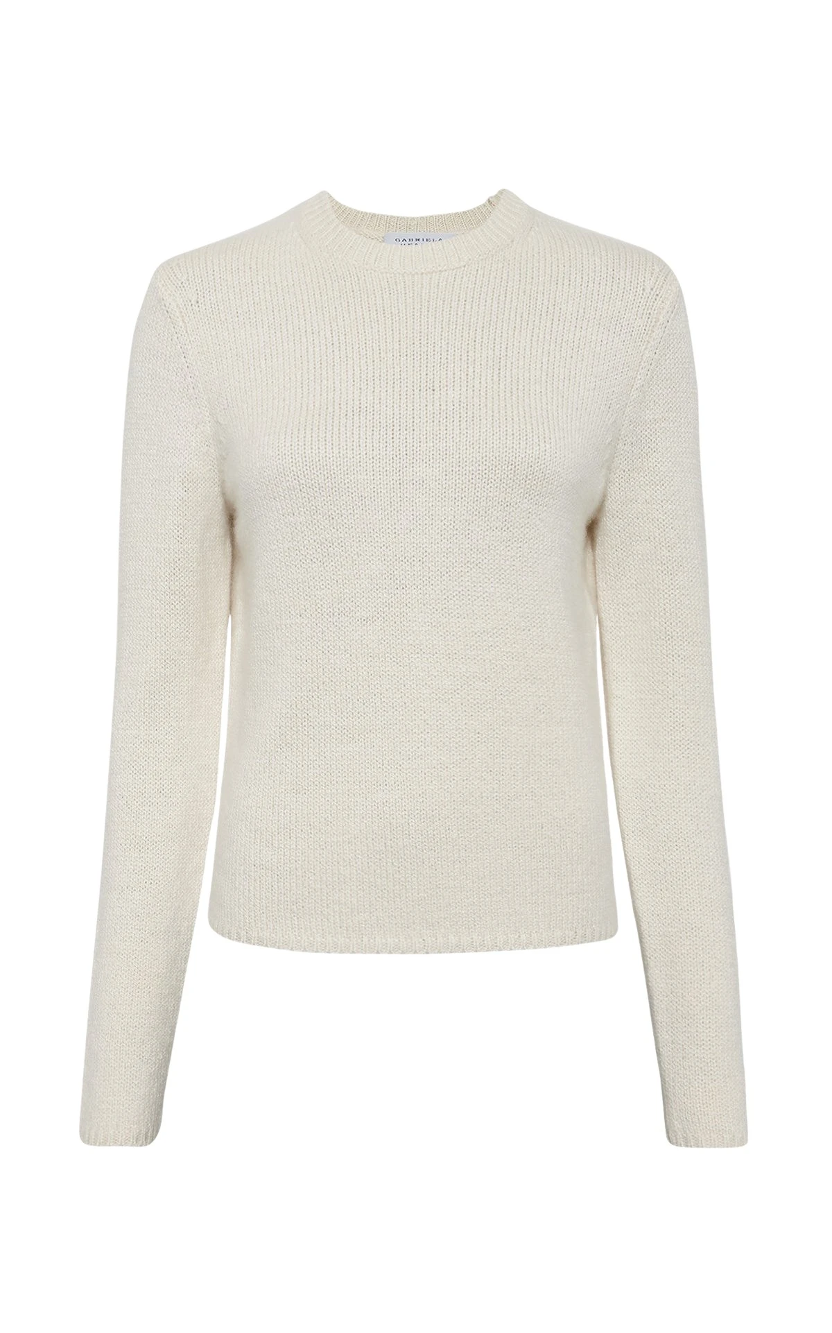 Gabriela Hearst Titus Knit Sweater in Ivory Cashmere