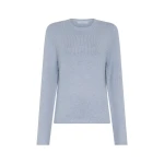 Gabriela Hearst Titus Knit Sweater in Light Blue Cashmere