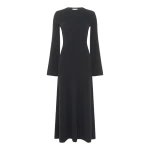 Gabriela Hearst Uriel Knit Maxi Dress in Black Brushed Cashmere