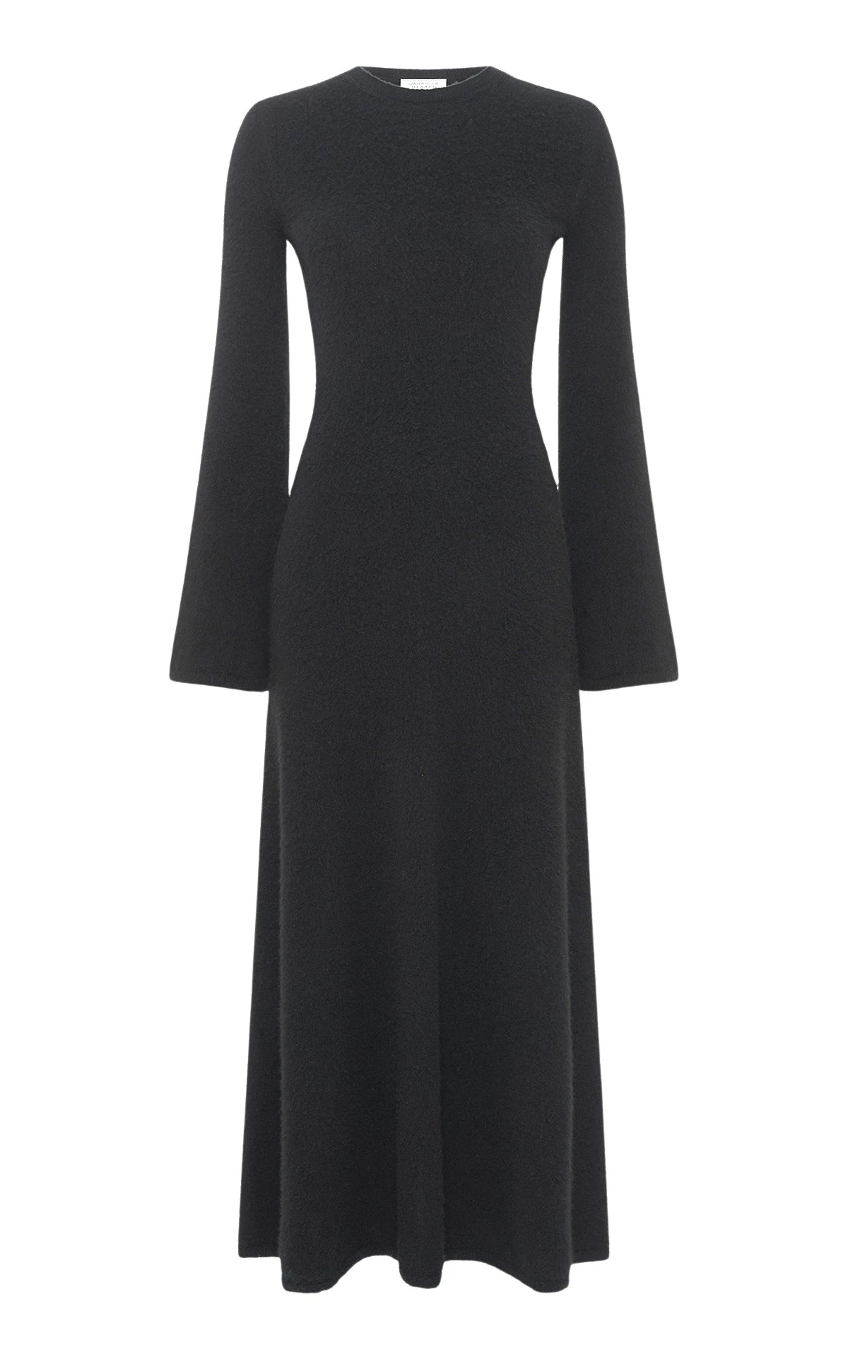 Gabriela Hearst Uriel Knit Maxi Dress in Black Brushed Cashmere