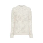 Gabriela Hearst Veralune Knit Crewneck Sweater in Off White Welfat Cashmere