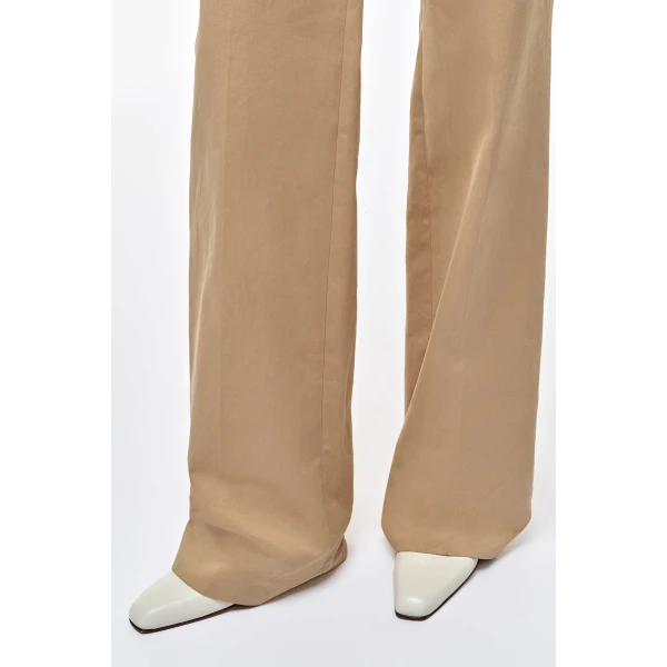 Gabriela Hearst Vesta Flare Pant in Camel Light Sea Island Cotton Twill, view 5