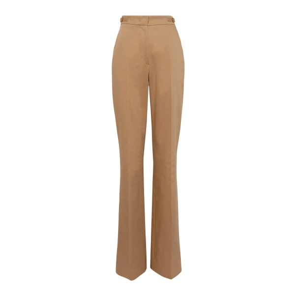 Gabriela Hearst Vesta Flare Pant in Camel Light Sea Island Cotton Twill, view 6