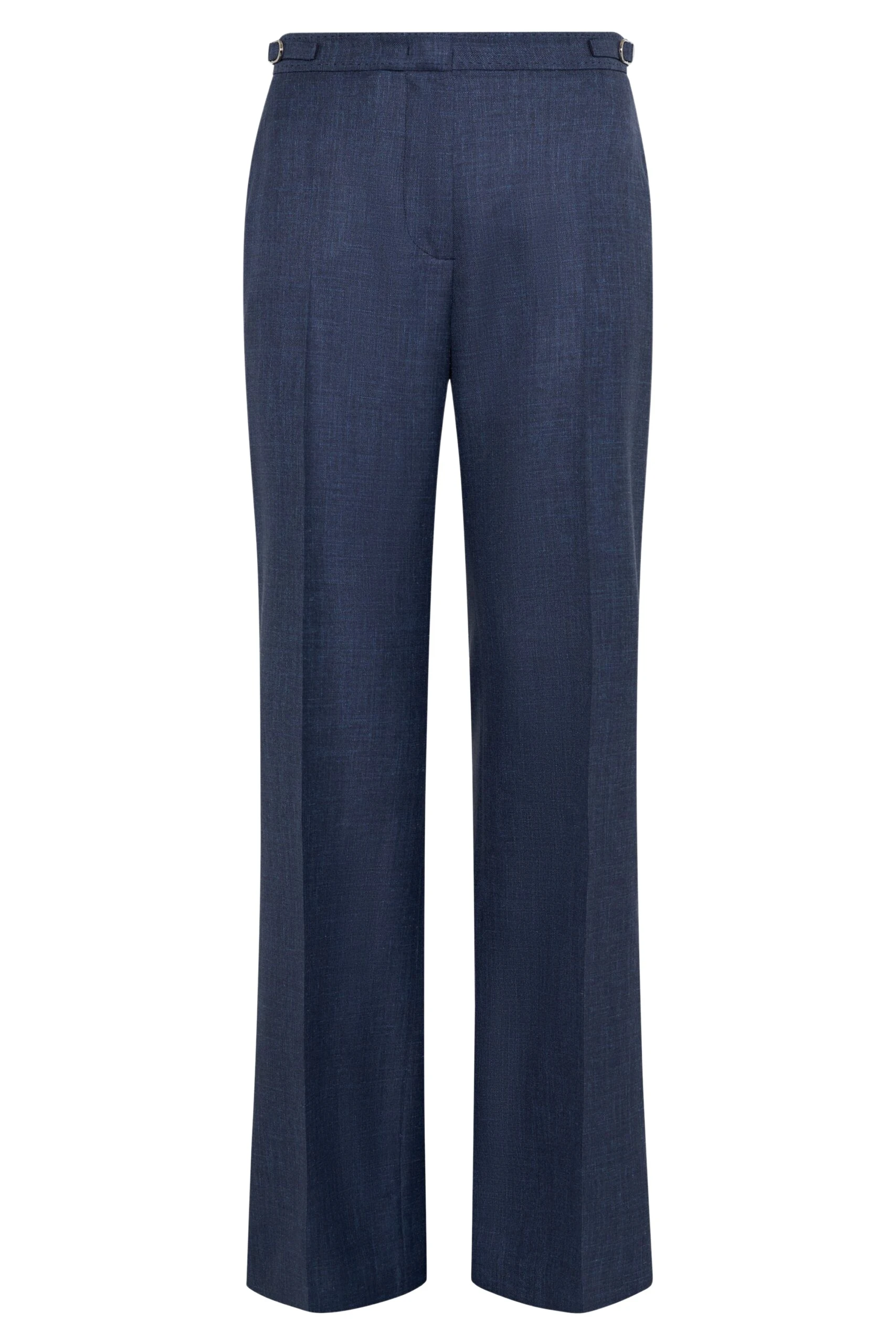 Gabriela Hearst Vesta Flare Pant in Denim Virgin Wool Silk with Linen