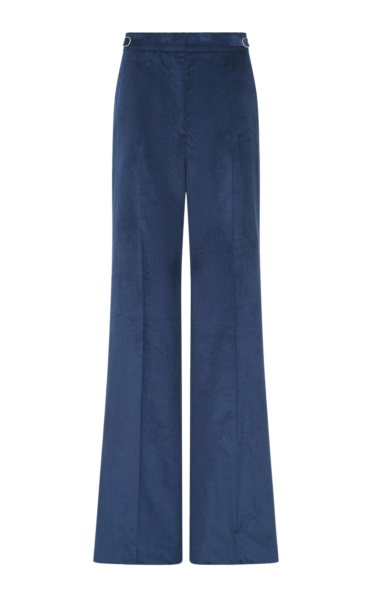 Gabriela Hearst Vesta Flare Pant in Electric Navy Sea Island Cotton Corduroy