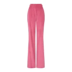 Gabriela Hearst Vesta Flare Pant in Fuchsia Sea Island Cotton Corduroy