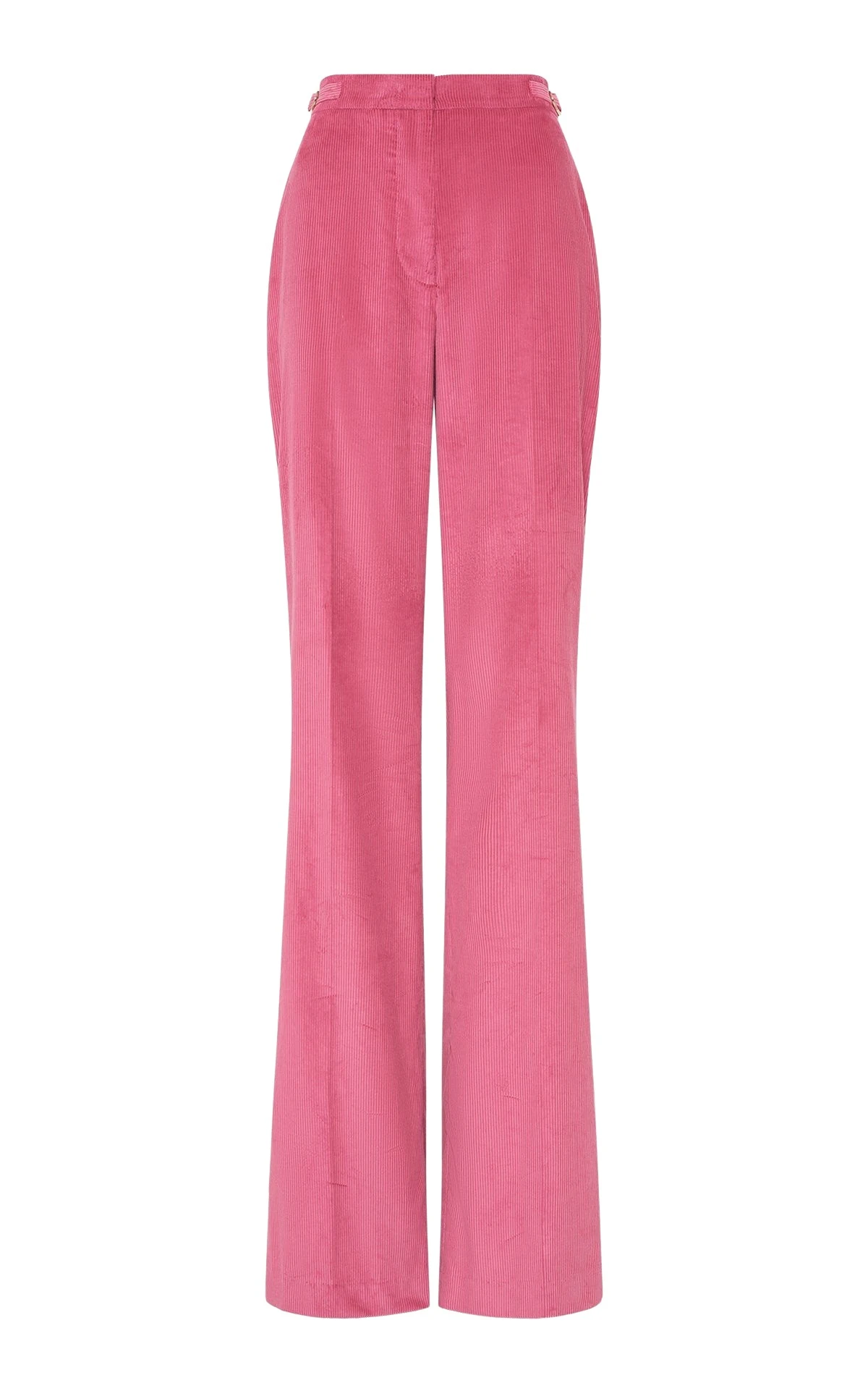 Gabriela Hearst Vesta Flare Pant in Fuchsia Sea Island Cotton Corduroy