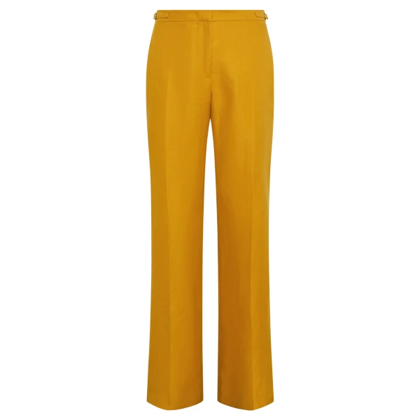 Gabriela Hearst Vesta Flare Pant in Golden Birch Linen Twill