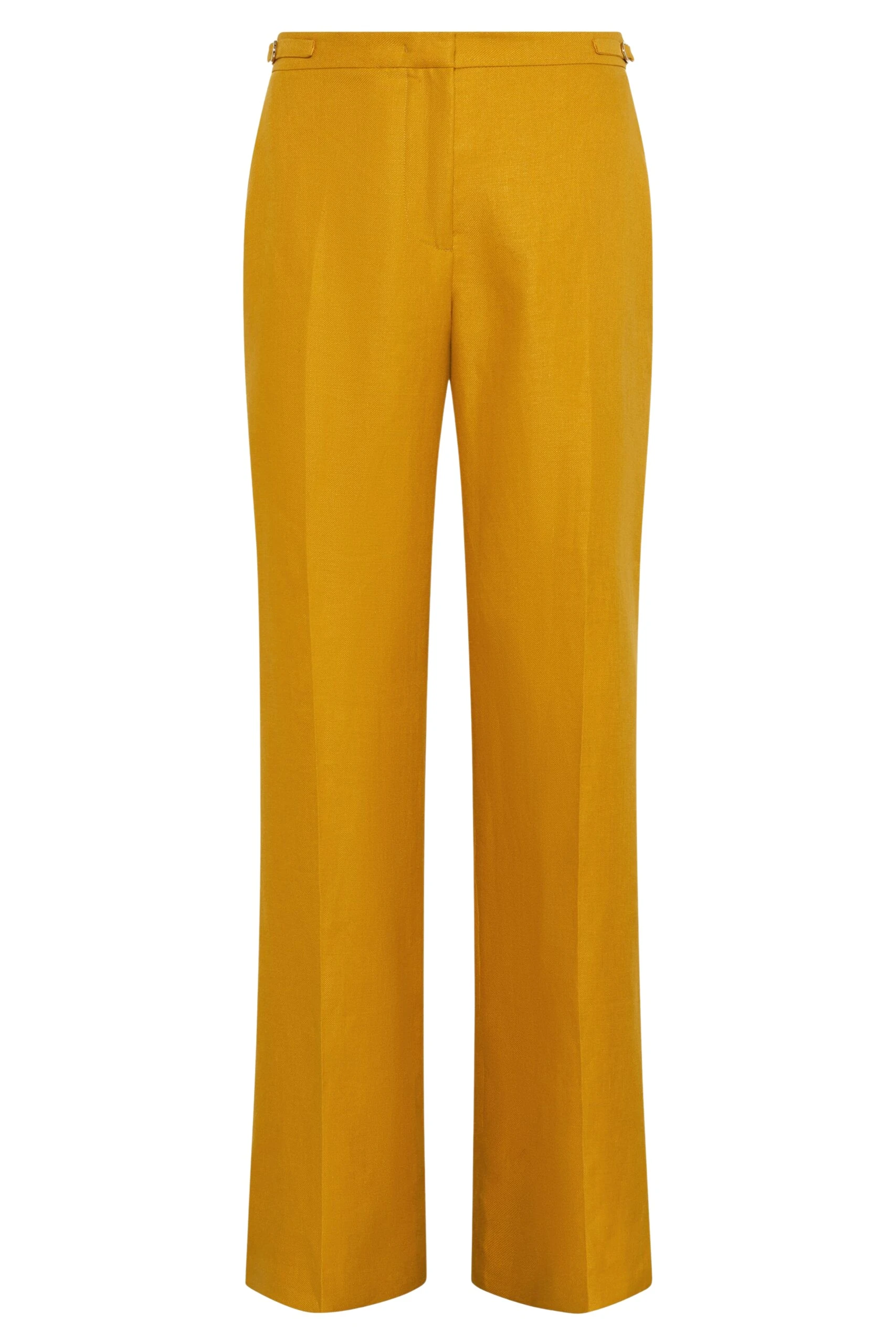 Gabriela-Hearst-Vesta-Flare-Pant-in-Golden-Birch-Linen-Twill-scaled94607_nobg Gabriela Hearst Vesta Flare Pant in Golden Birch Linen Twill