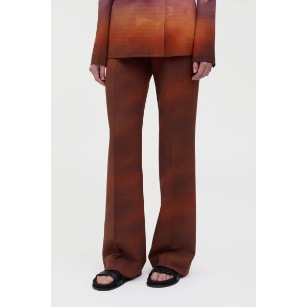 Gabriela Hearst Vesta Flare Pant in Mountain Virgin Wool, view 5