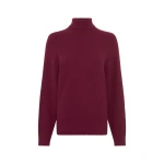 Gabriela Hearst Wigman Knit Turtleneck Sweater in Bordeaux Cashmere