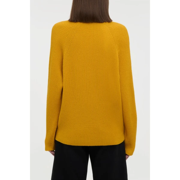 Gabriela Hearst Wigman Knit Turtleneck Sweater in Golden Birch Cashmere, view 4
