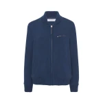 Gabriela Hearst Winslow Bomber in Electric Navy Speckled Cashmere Jacket