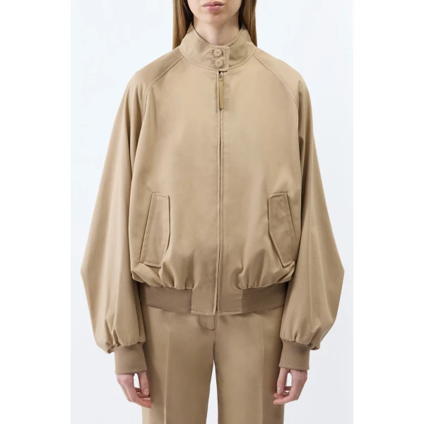 Gabriela Hearst Wynne Jacket in Camel Light Sea Island Cotton Twill, view 2