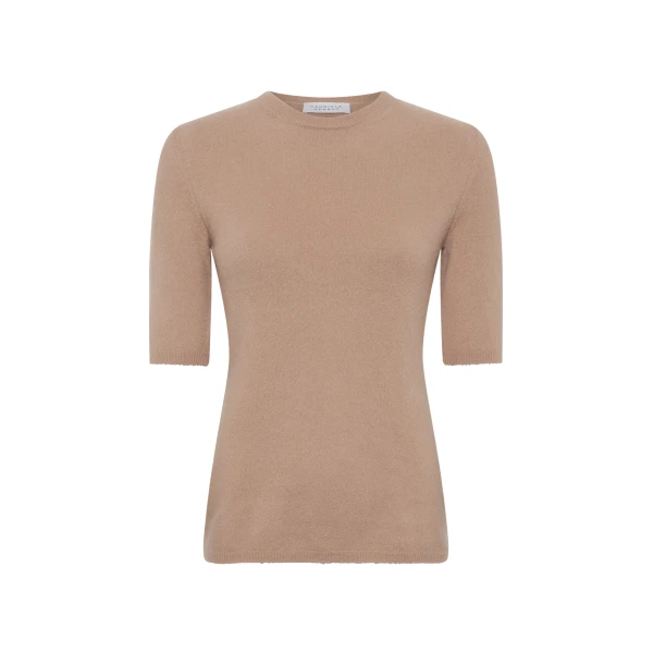 Gabriela Hearst Xanthe Knit Top in Camel Brushed Cashmere, view 6