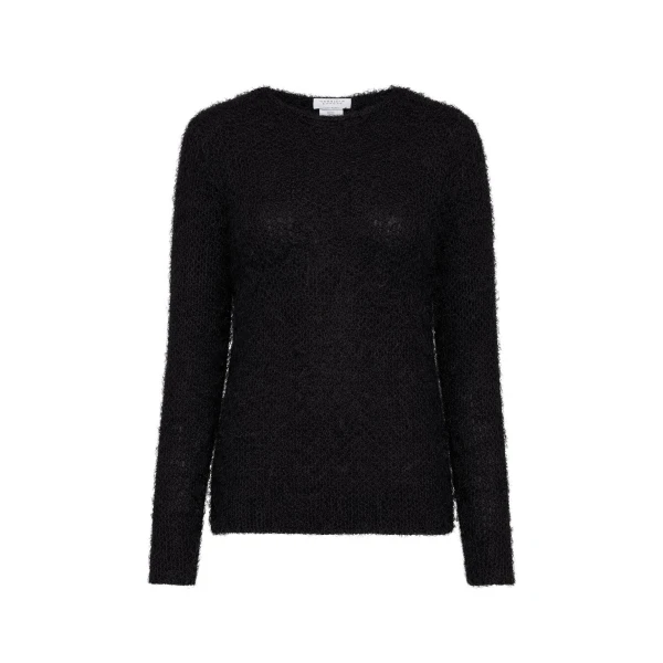 Gabriela Hearst Zoharin Knit Sweater in Black Silk Cashmere