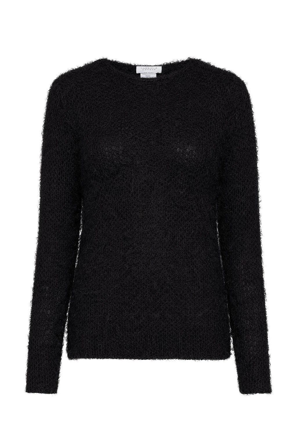 Gabriela Hearst Zoharin Knit Sweater in Black Silk Cashmere