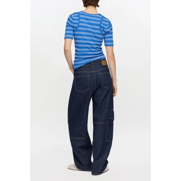 Ganni Audri Jeans in Dark Rinse Denim, view 3