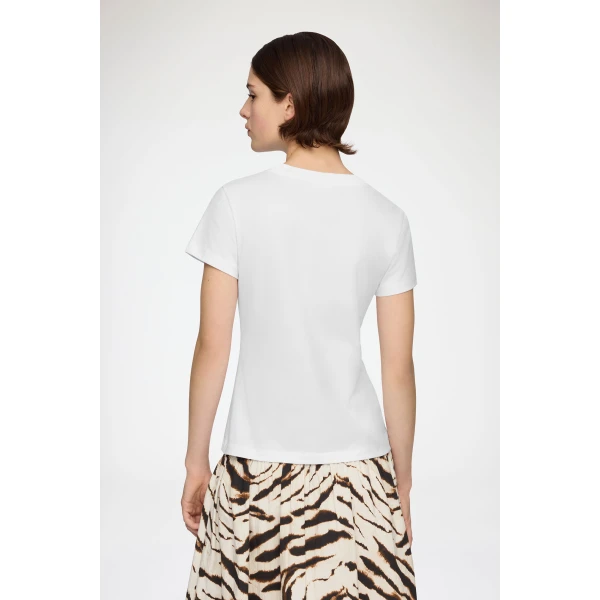 Ganni Baby Fit T-shirt with Tiger Top, view 4